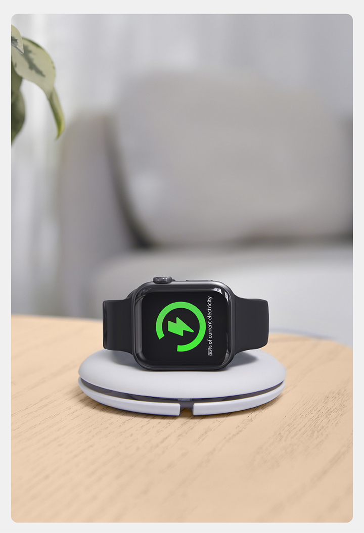 Baseus Planet Kabeloproller / Houder - Apple Watch Oplader - Wit