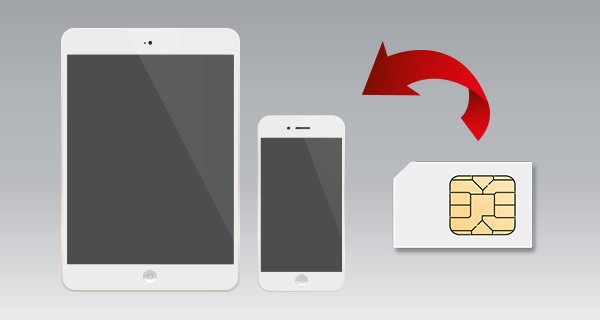 Manier om een SIM-kaart in een iPad of iPhone te plaatsen